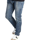 Men s Vintage Washed Denim Jeans Blue - CELINE - BALAAN 2