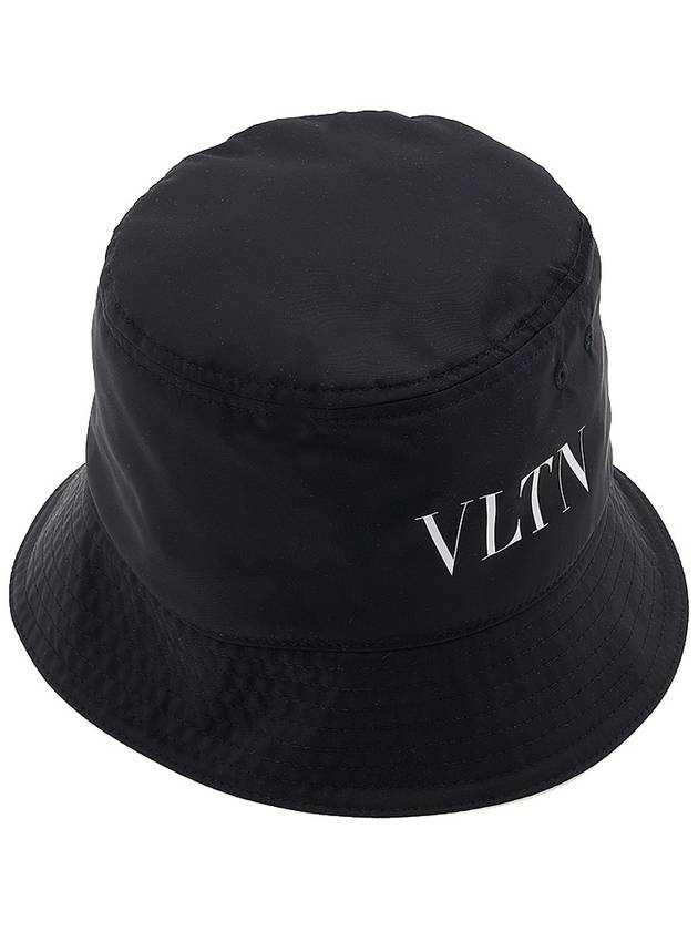 VLTN Logo Bucket Hat Black - VALENTINO - BALAAN 5