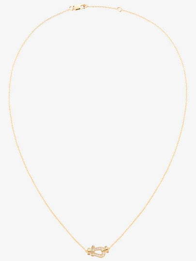 Posten necklace yellow gold diamond small model - FRED - BALAAN 2