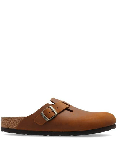 Boston Oiled Leather Mule Cognac - BIRKENSTOCK - BALAAN 2