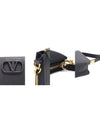 Valentino VW2P0T48PQR0NO Black Calfskin VSLING Adjustable Chain Shoulder Bag - VALENTINO - BALAAN 9