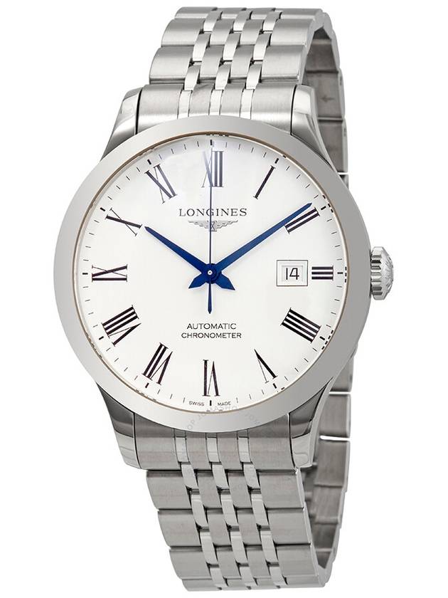 Record Collection Automatic Stainless Steel Watch White - LONGINES - BALAAN 2