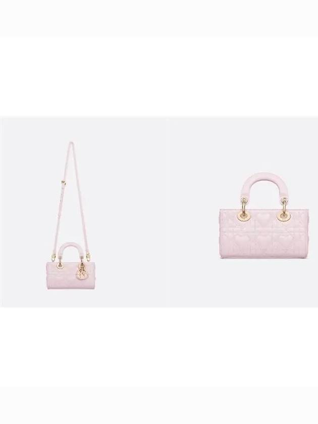 Lady D Joy Micro Cannage Sheep Leather Tote Bag Pale Pink - DIOR - BALAAN 5