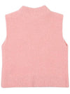 Crop High Neck Knit Vest OF2012LBPINK - ONOFF - BALAAN 2