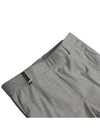 P04697 Gray Virgin Wool Band Pants - PESERICO - BALAAN 3