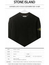 Waffen Patch Round Neck Knit Top Black - STONE ISLAND - BALAAN 3