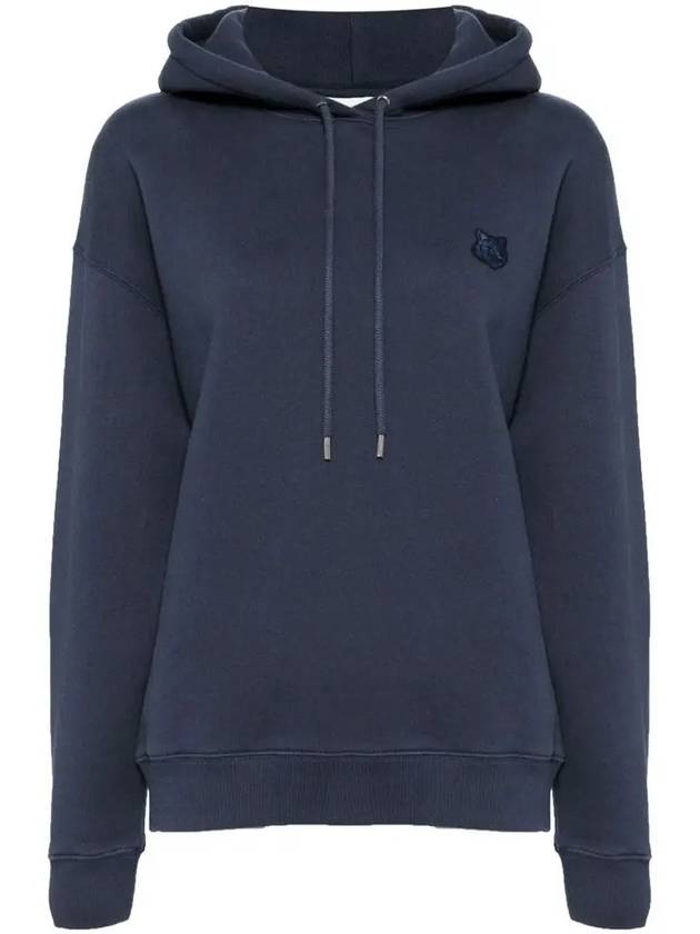 Bold Fox Head Patch Comfort Hoodie Navy - MAISON KITSUNE - BALAAN 2