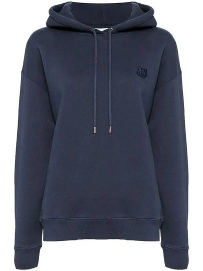 Bold Fox Head Patch Comfort Hoodie Navy - MAISON KITSUNE - BALAAN 2