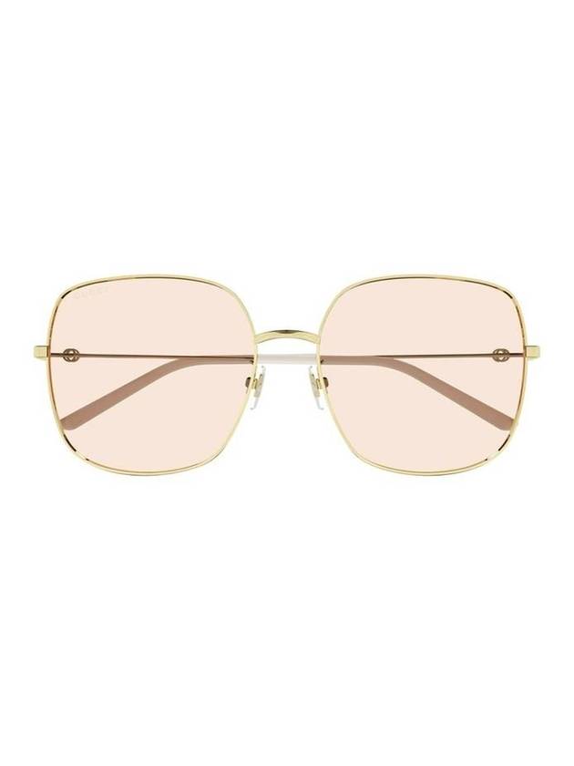 Eyewear Interlocking G Square Sunglasses Pink Gold - GUCCI - BALAAN 1