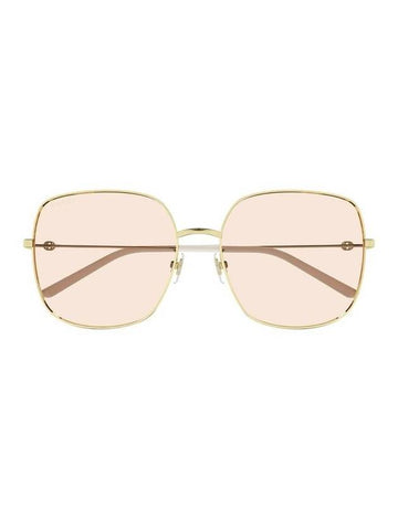 Eyewear Interlocking G Square Sunglasses Pink Gold - GUCCI - BALAAN 1