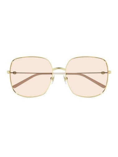 Eyewear Interlocking G Square Sunglasses Pink Gold - GUCCI - BALAAN 1