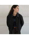 Cotton Nylon Herrington Jacket Black - NOIRER FOR WOMEN - BALAAN 2