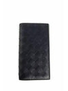 Intrecciato Slim Long Wallet Black - BOTTEGA VENETA - BALAAN 1