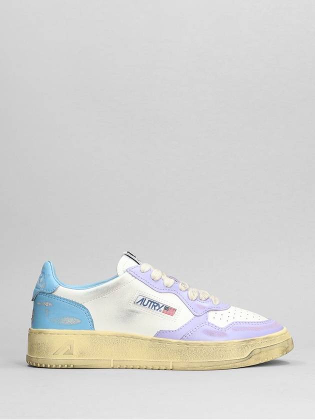 Medalist Super Vintage Low Top Sneakers Purple White - AUTRY - BALAAN 2