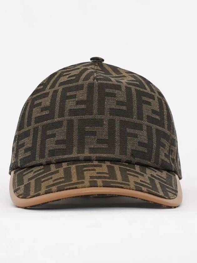 FF Monogram Ball Cap Brown - FENDI - BALAAN 2