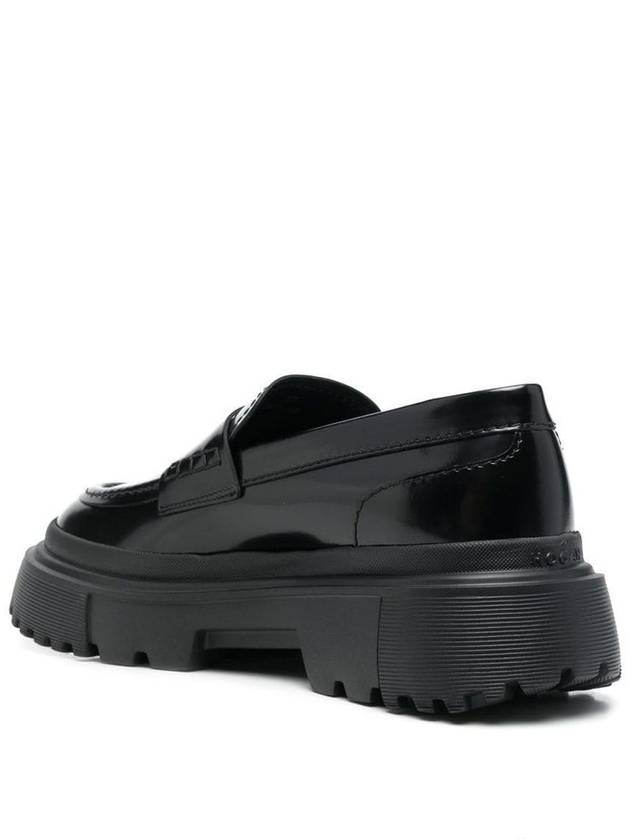 leather loafers black - HOGAN - BALAAN 3