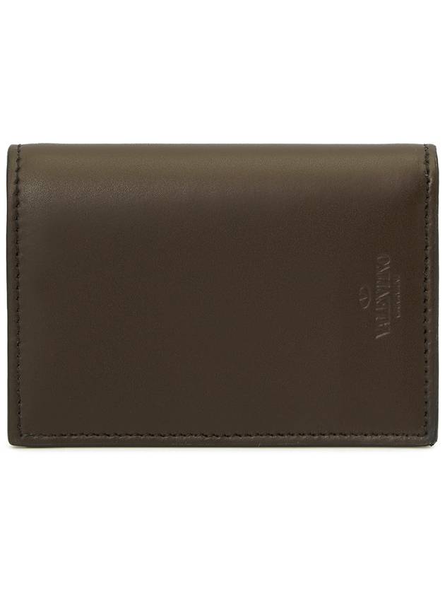 VLTN Logo Half Wallet Brown - VALENTINO - BALAAN 3