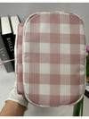 Re Nylon Pink Check Bucket Bag Mini 1BH038 - PRADA - BALAAN 8