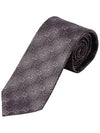 GG Pattern Slim Silk Tie Purple - GUCCI - BALAAN 5