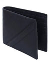 Shadow Diagonal Leather Half Wallet Black - FENDI - BALAAN 2