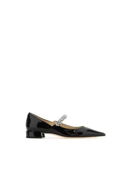 BING crystal embellished leather pumps heels BINGPUMPFLATPAT BLACK - JIMMY CHOO - BALAAN 1