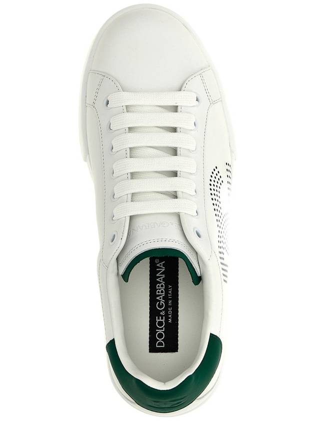 Portofino Calfskin Low Top Sneakers White - DOLCE&GABBANA - BALAAN 5