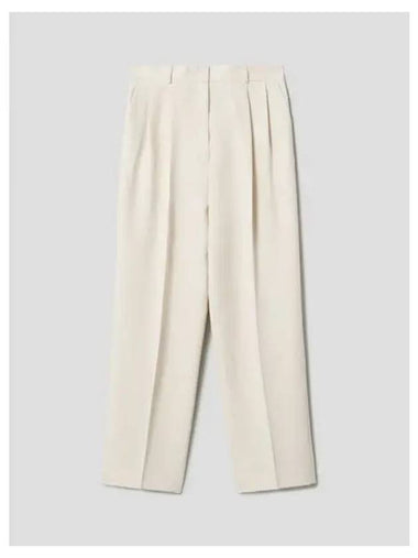 Women s Double Pleated Tailored Pants Trousers Ivory Domestic Product GM0023120520493 - TOTEME - BALAAN 1