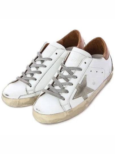 Brown Tab Superstar Classic Low Top Sneakers White - GOLDEN GOOSE - BALAAN 2