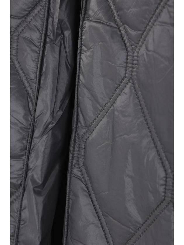 Shiny Midi Padded Jacket Black Sand - GANNI - BALAAN 5