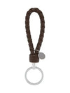 Intrecciato Leather Key Holder Brown - BOTTEGA VENETA - BALAAN 5