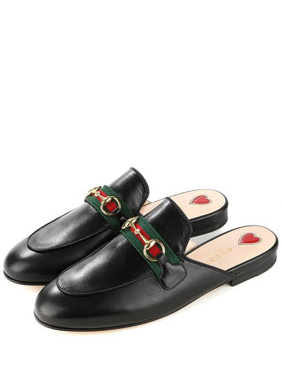 Princetown Horsebit Leather Mule Black - GUCCI - BALAAN 2