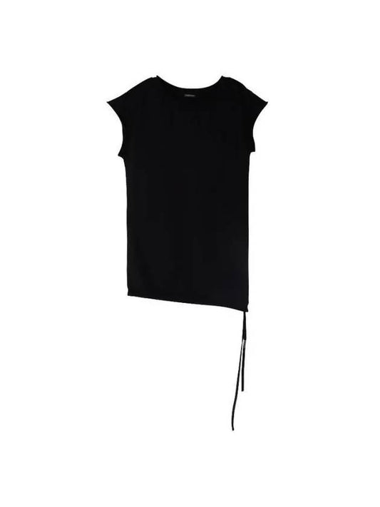 KELLY Drop Shoulder Strap T Shirt 2301WJSW11FA185 099 - ANN DEMEULEMEESTER - BALAAN 1