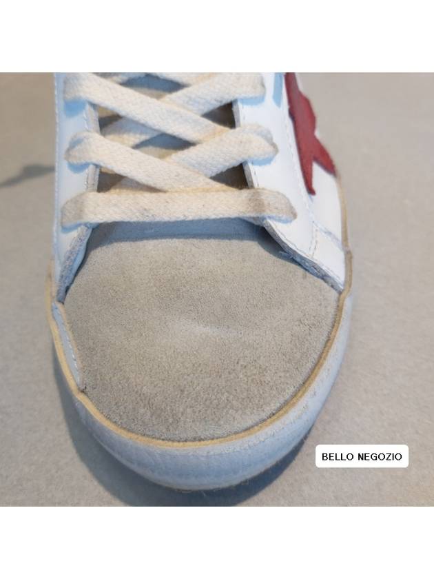 Superstar Low Top Sneakers Red White - GOLDEN GOOSE - BALAAN 7