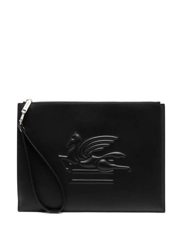 Pegaso Embossed Logo Clutch 1P0392201 - ETRO - BALAAN 1