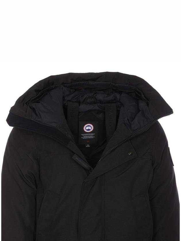 Men's Langford LANGFORD Hooded Padded Parka Black - CANADA GOOSE - BALAAN 4