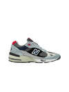 991 Low Top Sneakers Silver Black Red - NEW BALANCE - BALAAN 1