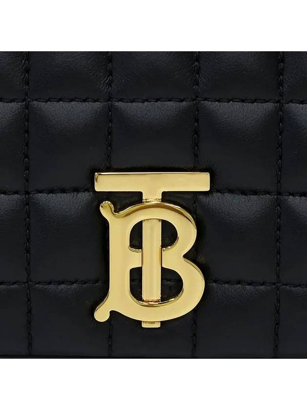 Quilted Lula Mini Leather Cross Bag Black - BURBERRY - BALAAN 3