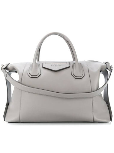 Antigona Soft Medium Tote Bag Grey - GIVENCHY - BALAAN 1