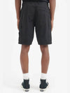 Men's Logo Patch Cargo Shorts Black - STONE ISLAND - BALAAN 4