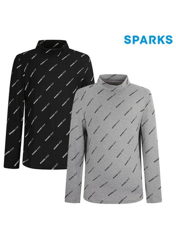 Men s brushed long sleeved half neck T shirt SL3MTS008 - SPARKS - BALAAN 1