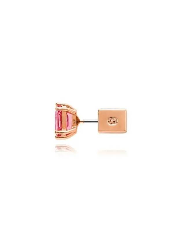 Chroma Stilla Gushon Cat Stud Earrings Rose Gold Pink - SWAROVSKI - BALAAN 4