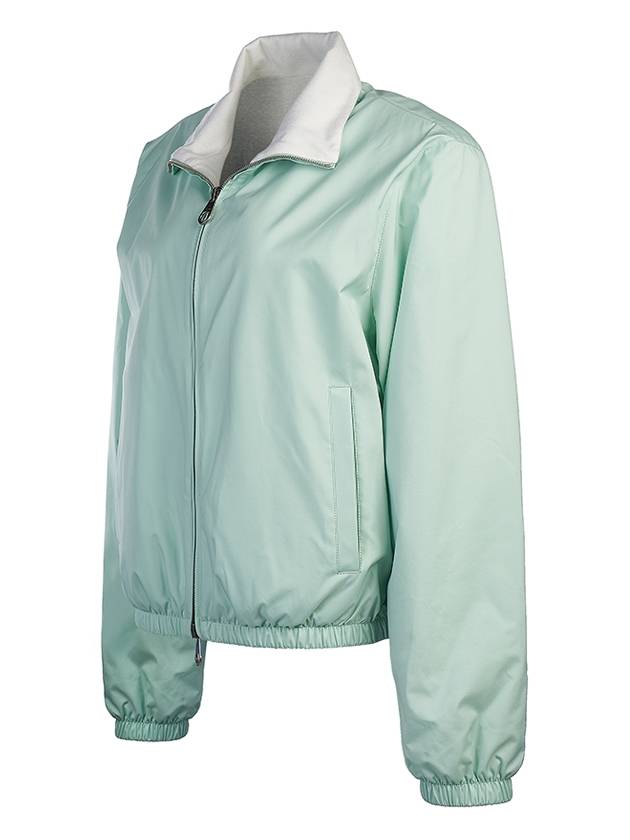 Microfiber Strorm System Windmate Bomber Jacket Aquamarine - LORO PIANA - BALAAN 4