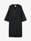 Signature Wool Cashmere Single Coat Black - TOTEME - BALAAN 2