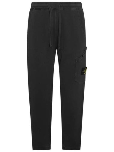 Cotton Cargo Jogging Pants Lead Grey - STONE ISLAND - BALAAN 1