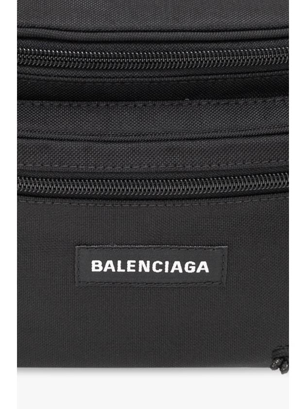 Explorer Logo Patch Nylon Belt Bag Black - BALENCIAGA - BALAAN 7