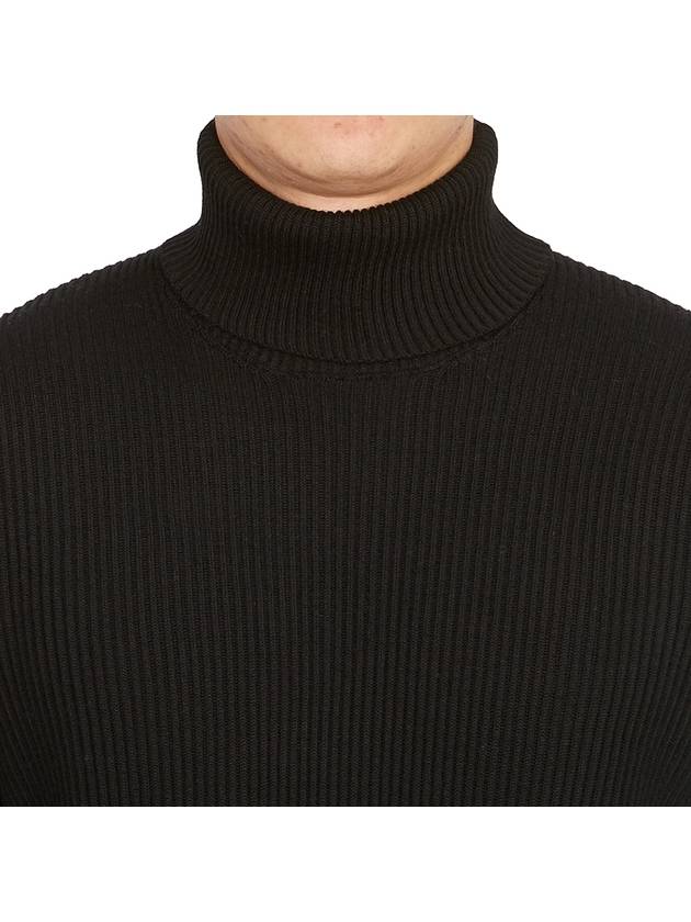 Men's Logo Patch Turtleneck Black - STONE ISLAND - BALAAN 7