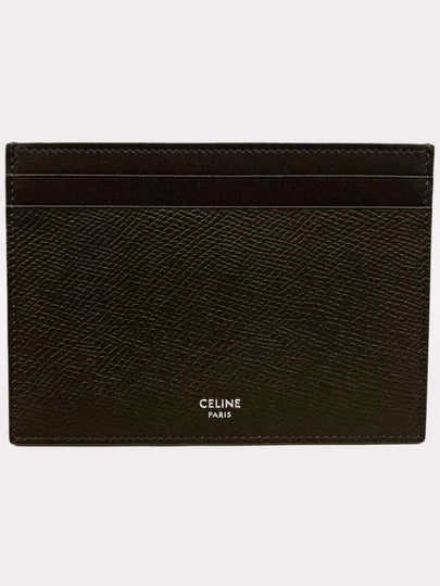 Logo Card Holder Khaki 10B763BFP 38SI - CELINE - BALAAN 2