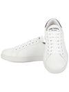 Black Tab Low Top Sneakers White - PRADA - BALAAN 2