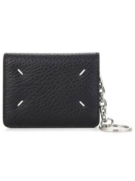 4 Stitch Keyring Card Wallet Black - MAISON MARGIELA - BALAAN 2