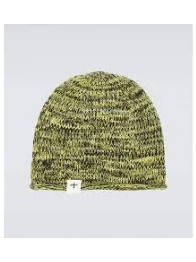 Logo Label Knit Wool Beanie Green - JIL SANDER - BALAAN 2